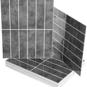 Art3d Peel & Stick Backsplash 10-Sheet Ash Grey Faux Stone Tile 7.2 Sq Ft