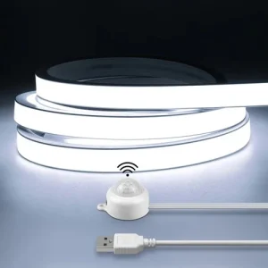 Smart PIR Motion Sensor COB LED Strip | Waterproof Neon Light for Home