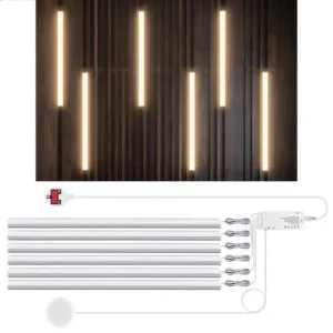 LED Strip Lights 6×50cm Dimmable Touch Motion Sensor White Under Cabinet AIMENGT